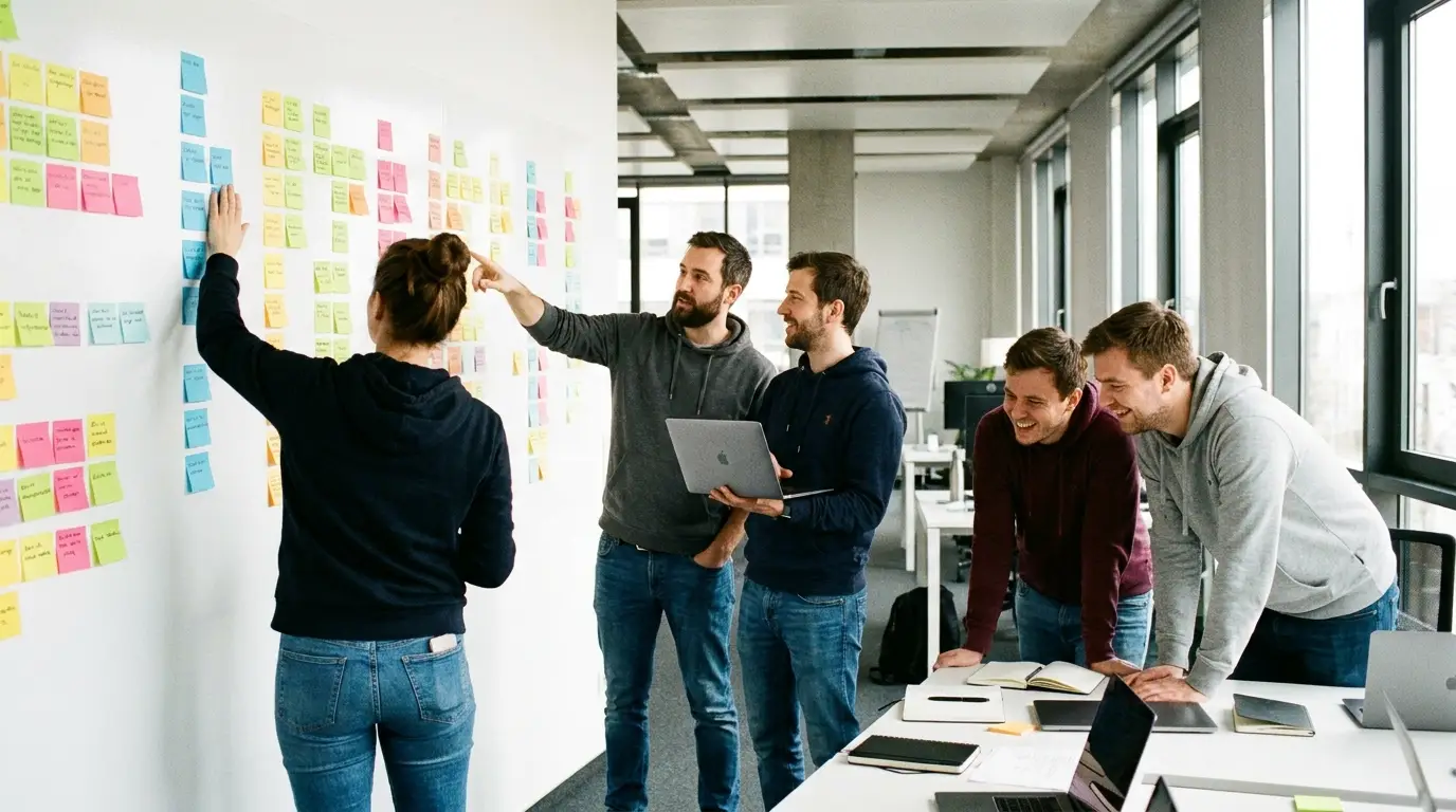 Team scaling and collaboration in an open-plan office
